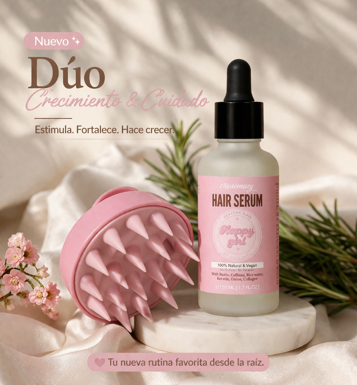 Rosemary Hair Serum / DUO ✨Hair Massage Comb