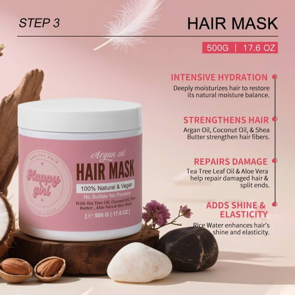 Happy Girl mascarilla  (grande )