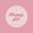 Happy girl healthy hair