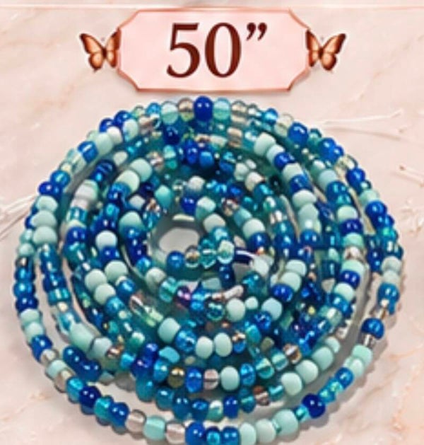 Teal/light blue/ royal blue 50 imch
