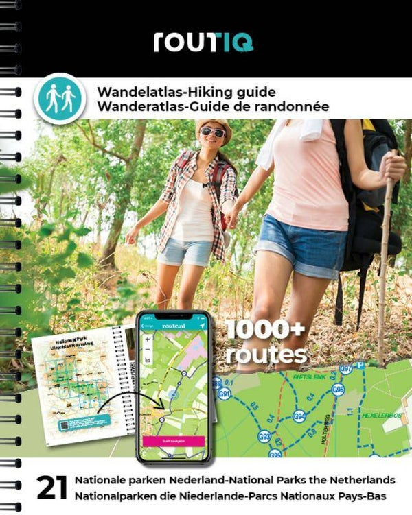 Routiq wandelatlas Nederland : 21 Natlonale Parken