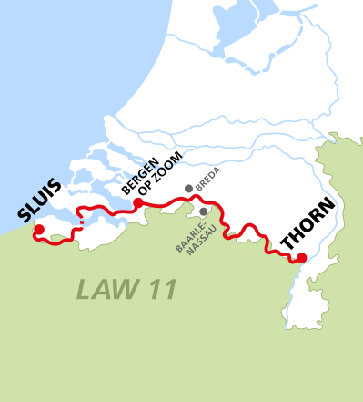 Kaartje van het Grenslandpad