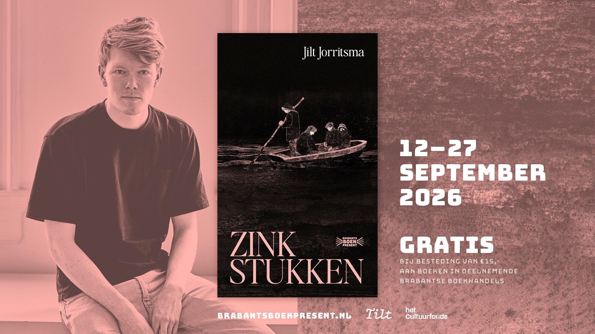 Auteur Jilt Jorritsma en zijn boek Zinkstukken