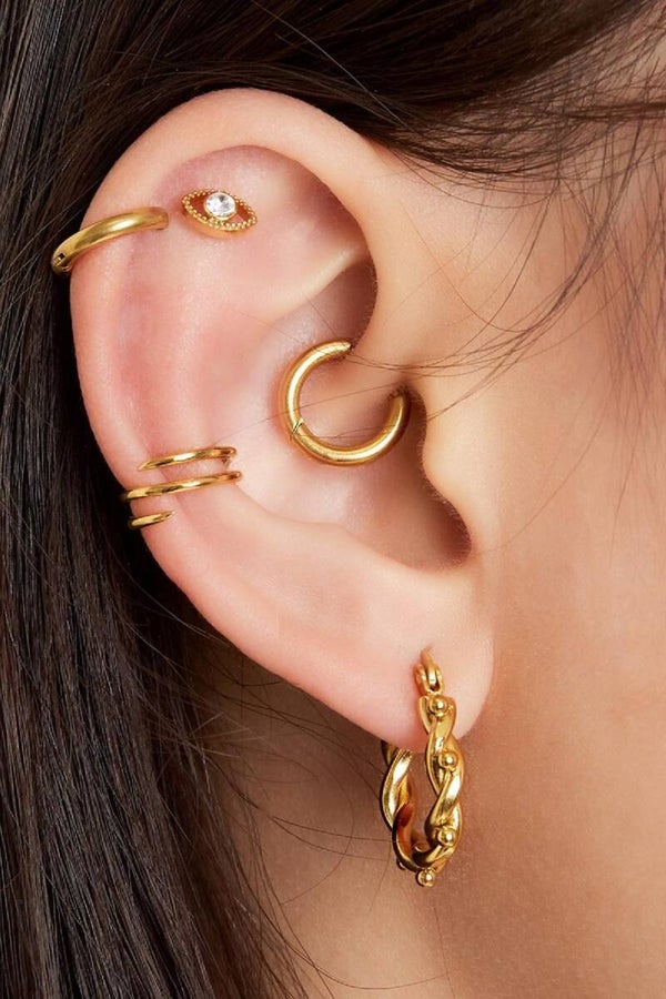 Ear cuff speelse ringetjes