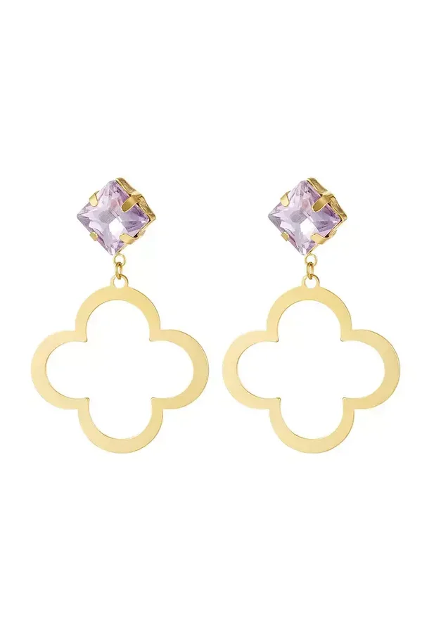Lucky Earrings purple