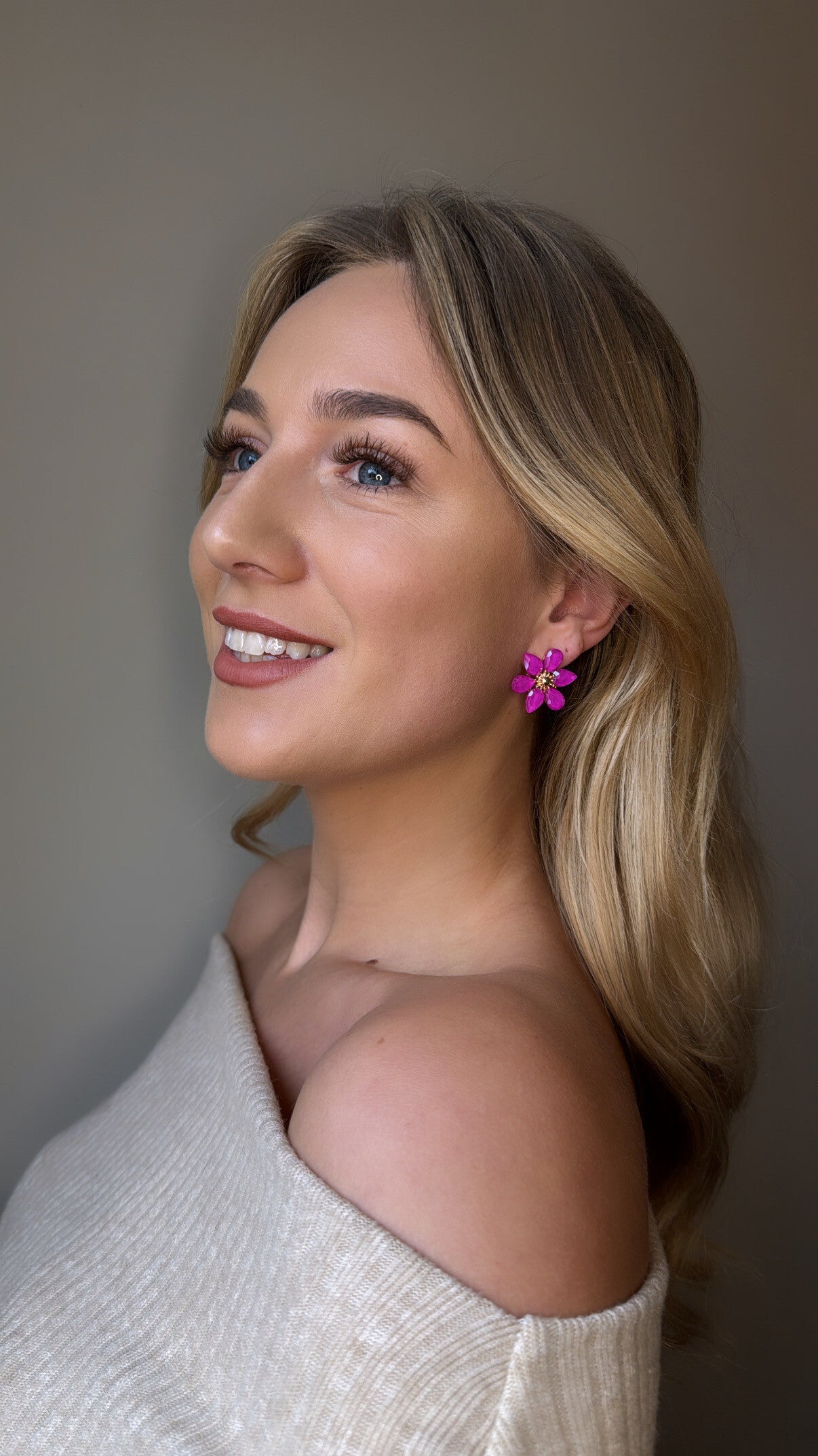 Poppy Earrings Fuchsia