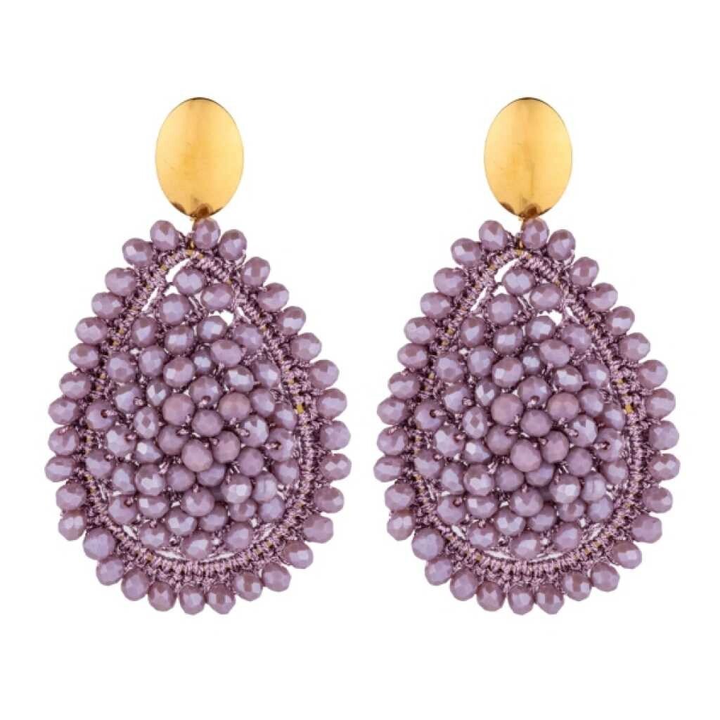 Olive Earrings purple