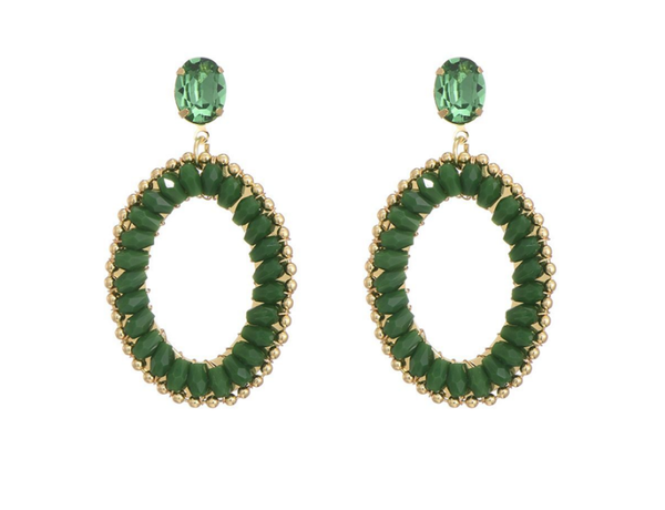 Mila Earrings green