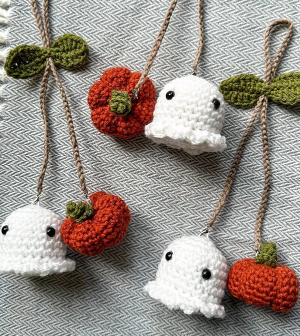 Pumpkin & Ghost Car Hanger