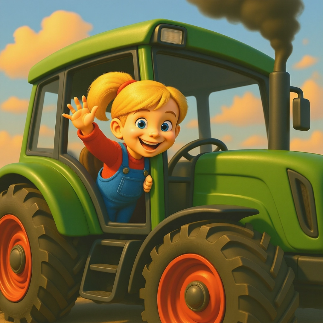 Belle en de brullende tractor