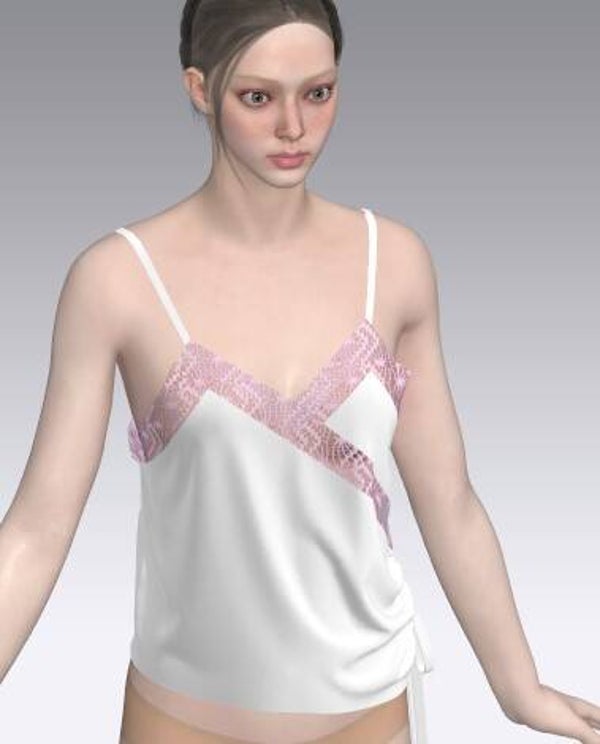 Patron de couture | XS - XXL - 36 - 46 | Téléchargement instantané | PDF numérique facile | Top pour Femme à bretelles, dentelle stretch et coton élasthanne Style cache-coeur | 60 - Fifi