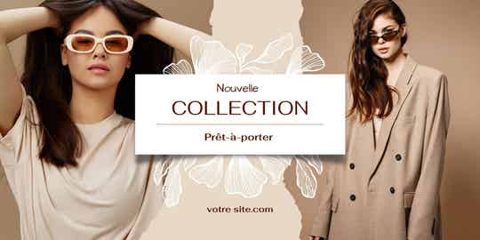 Bannière pour site Web - Je réalise votre Bannière pour votre Boutique de Mode ou Beauté