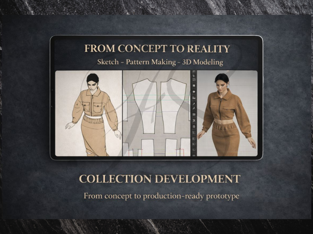 simulation vêtement CLO 3D rendu réaliste prototype virtuel mode stylisme 3D