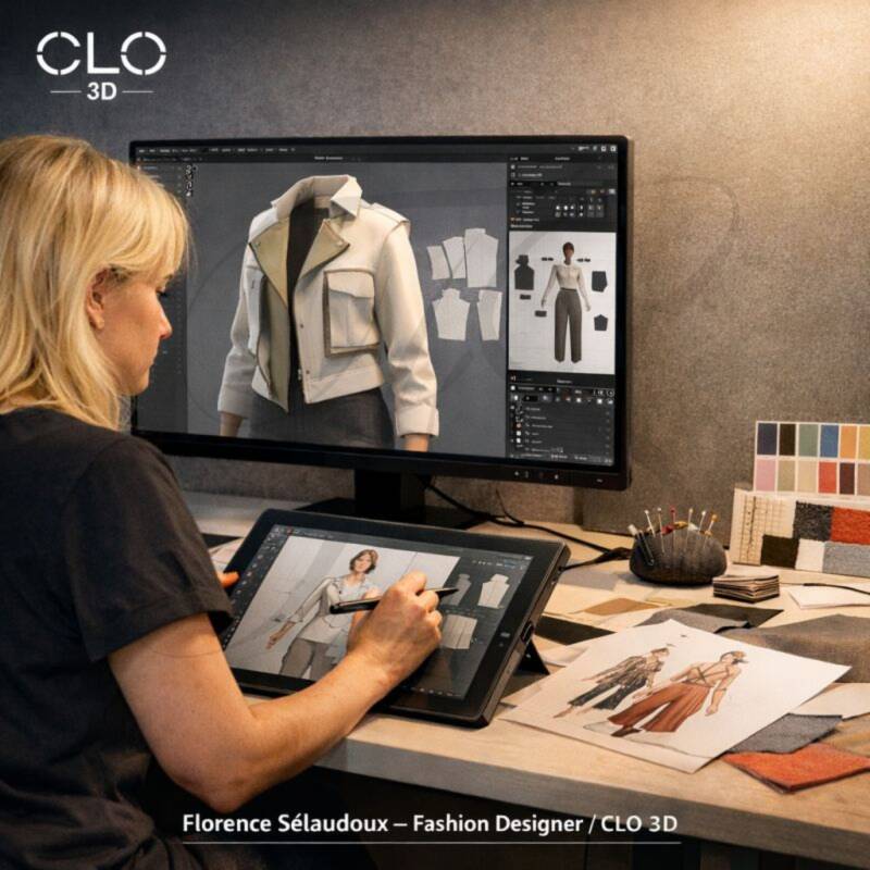 Cours en ligne par visio sur Clo  3D - Formation - Apprendre  Clo 3d 