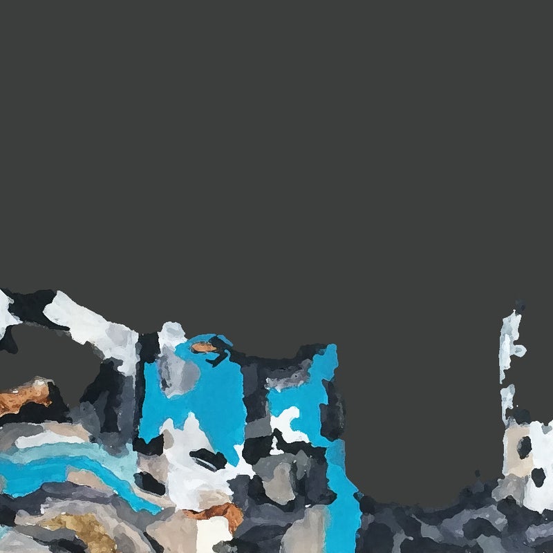 Destruction & Construction XXI 24x14cm, Acrylic on canvas, Private collection