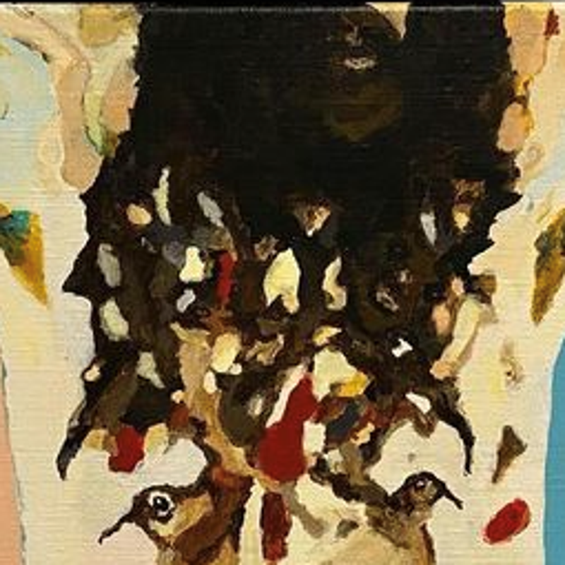 On the East side of the Nile 24 x 56cm Acrylic on Canvas Private Collection