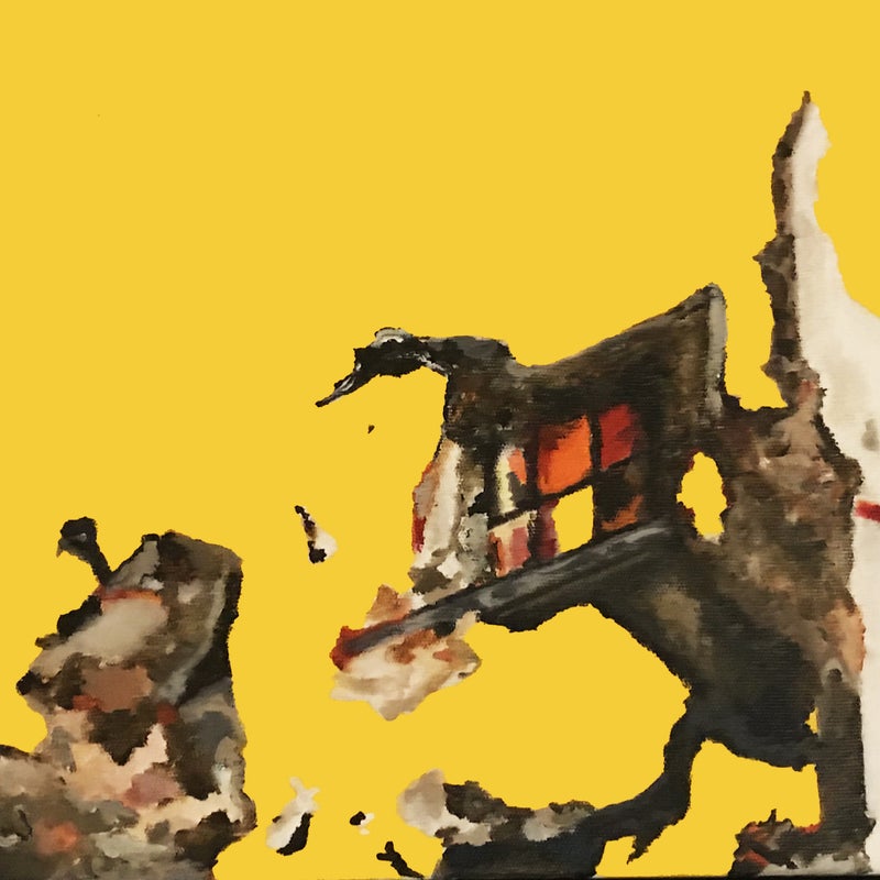 Destruction & Construction XIX 24X30cm Acrylic on canvas, Private collection