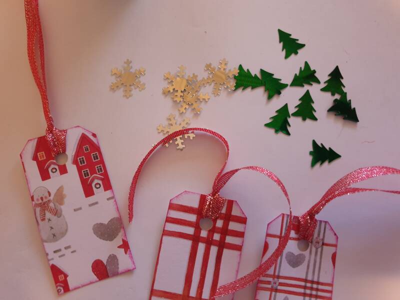 diy kerstmis tags