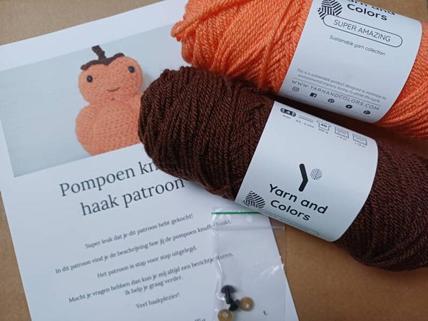 Haakpakket Pompoen knuffel