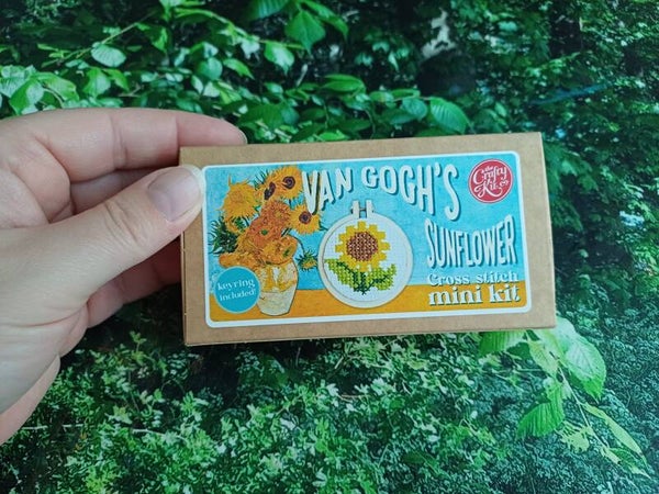 Matchbox Van Gogh sunflower borduurpakket