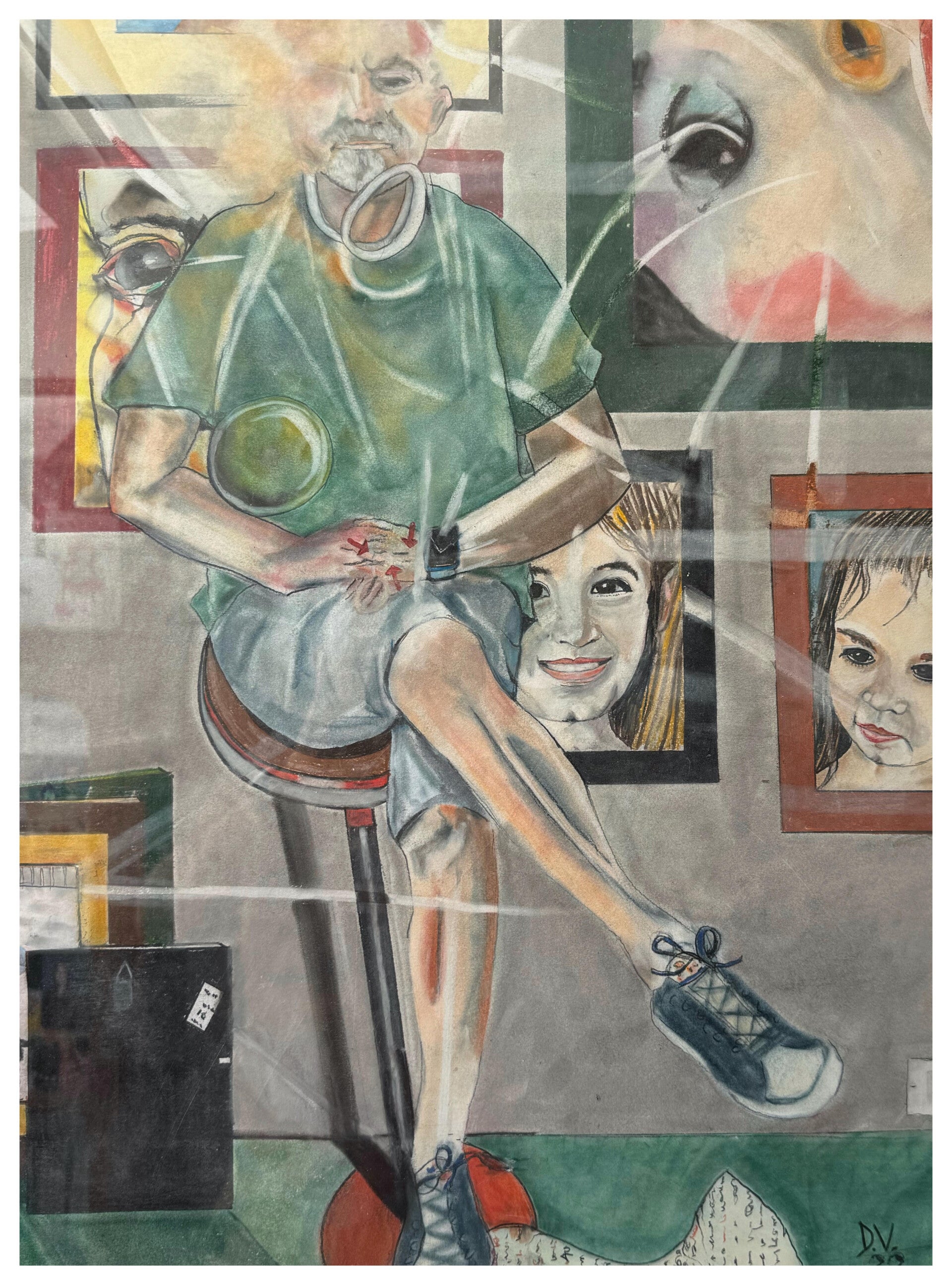 Self-portrait in my studio