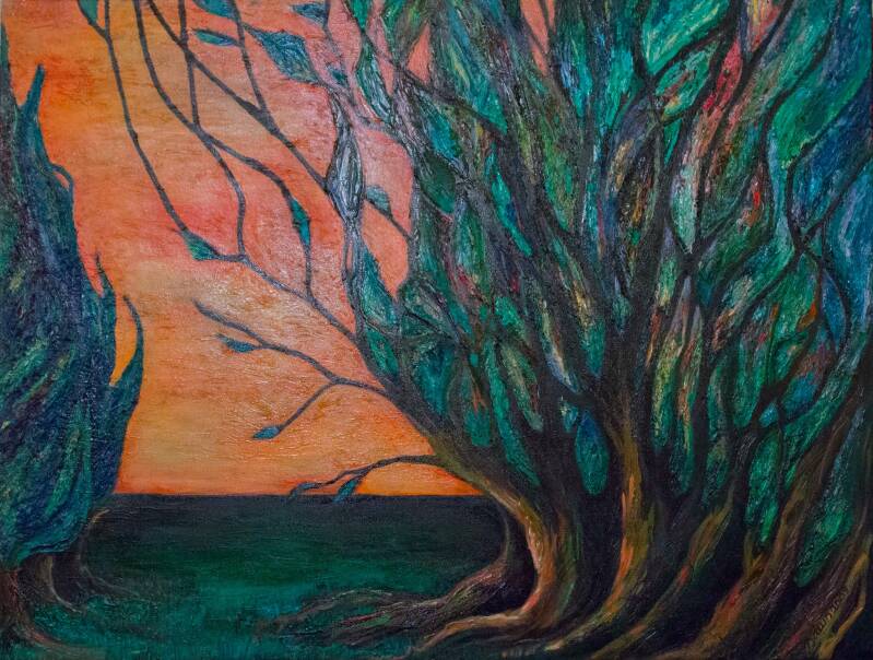 Caked in Light - Oil on canvas 30x40&quot; Private collection UK