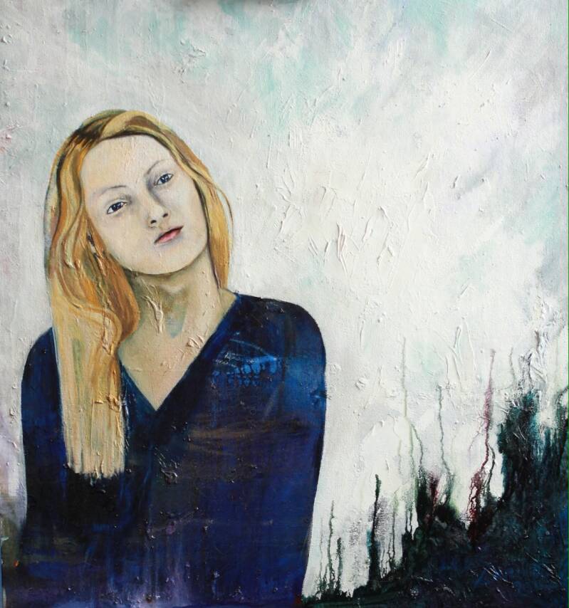 Neverness - Oil on canvas 28x26&quot; Private collection UK