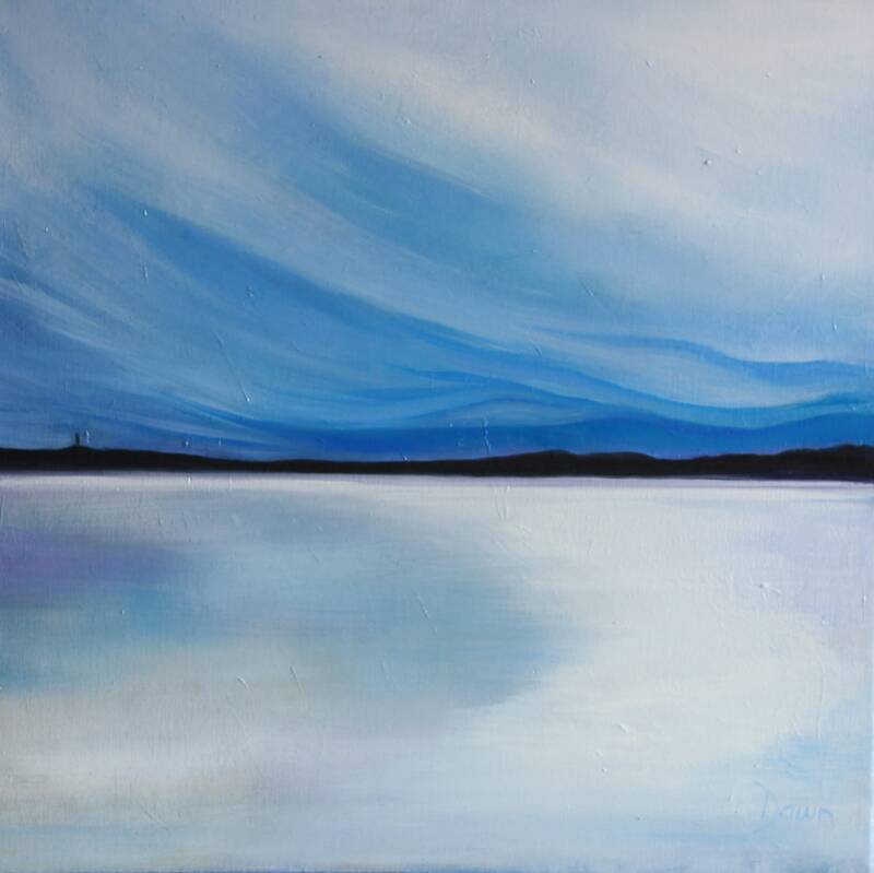 A Blanket of Sky - Oil on canvas 50x50cm