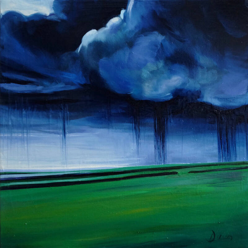 As Above, So Below - Oil on canvas 16x16”