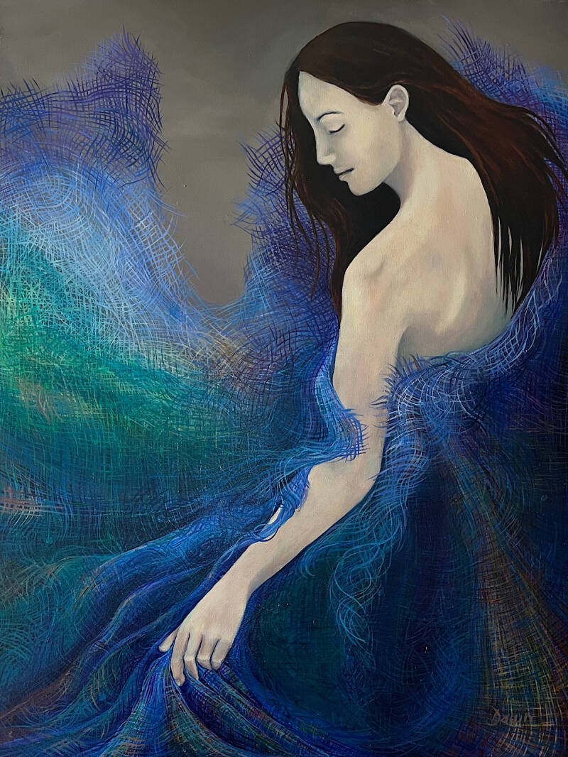 Contemplation - Oil on canvas 80x60cm