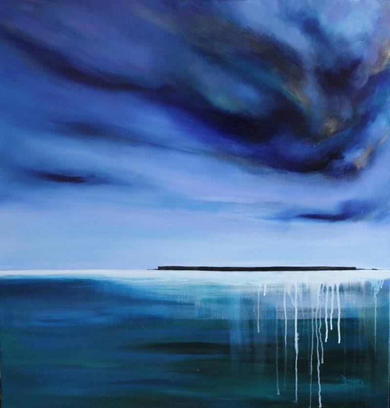 After the Storm - Oil on canvas 80x80cm - Private collection UK