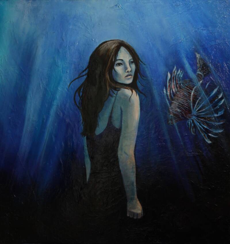 Unassailable Serenity - Oil on canvas 34x36&quot; Private collection UK