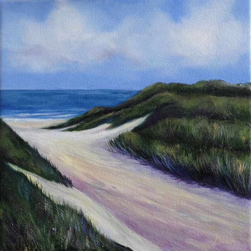 Gentle Breezes - Oil on canvas 30x30cm