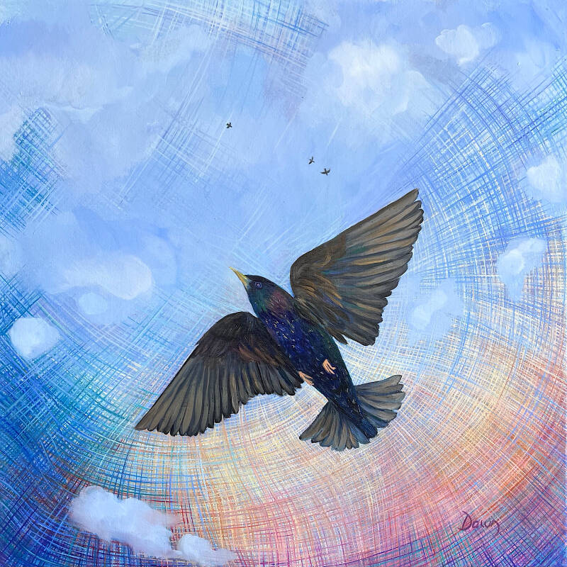 Hope is the Thing - Oil on canvas 50x50cm