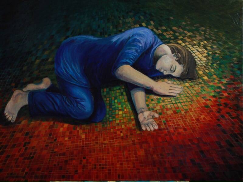 The Certainty of the Ground - Oil on canvas 30x40&quot; Private collection UK