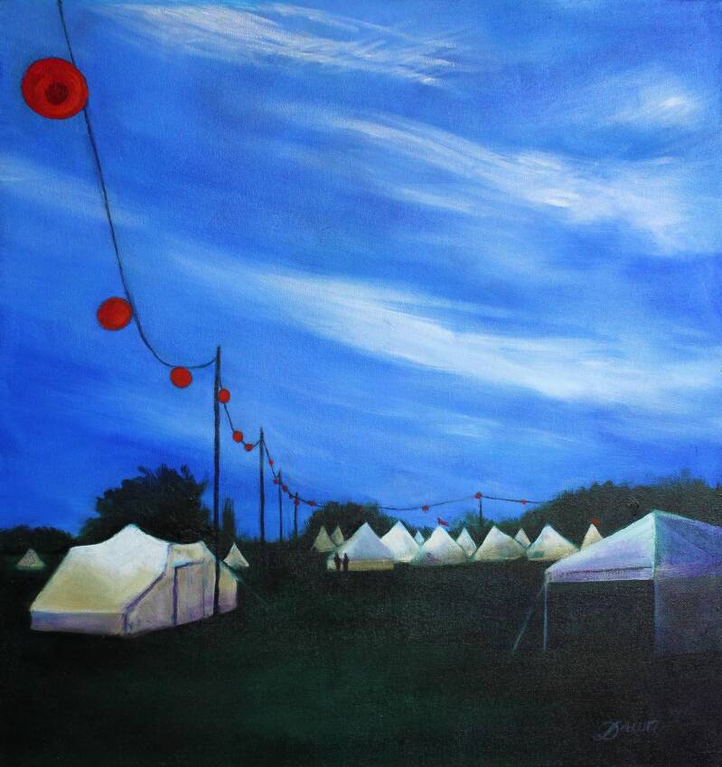 The Possibilities of the Sky - Oil on canvas 28x26”