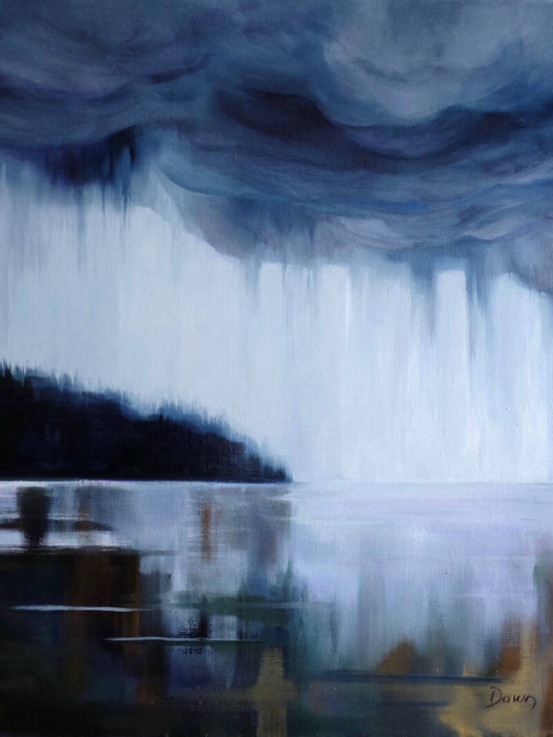 Morning Mizzle - Oil on linen 60x50cm