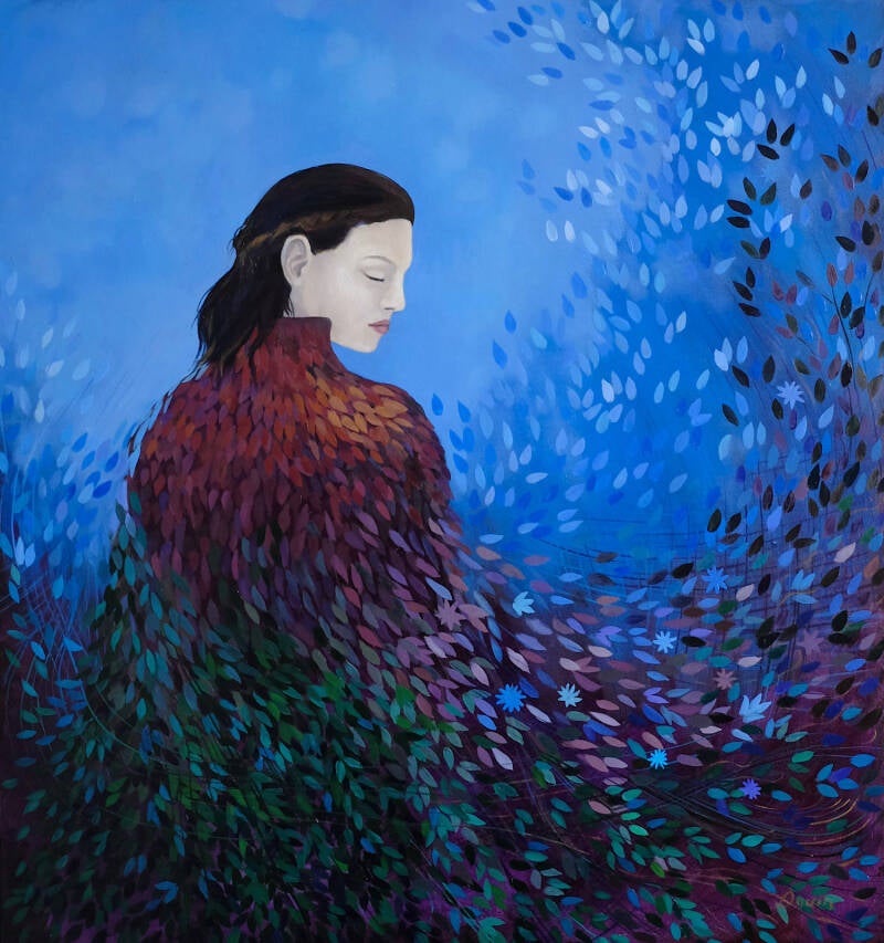 The Smell of Attar - Oil on canvas 28x26&quot;