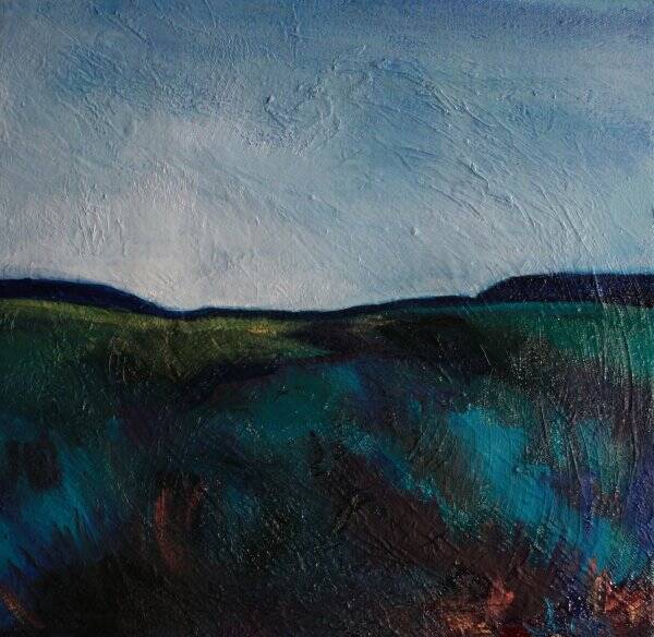 Towards the Coast - Oil on canvas 12x12in - Private collection Ireland