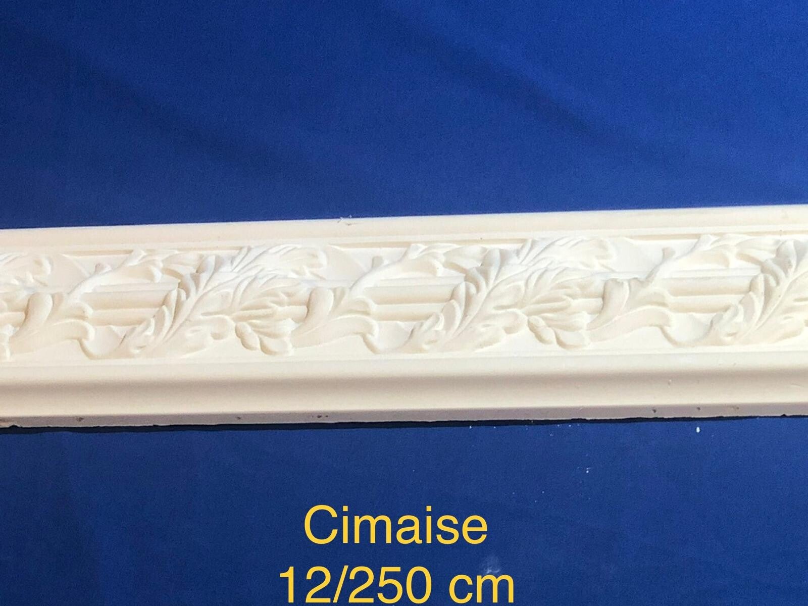 cimaise en staff - motif feuillage classique  ( 12cm )