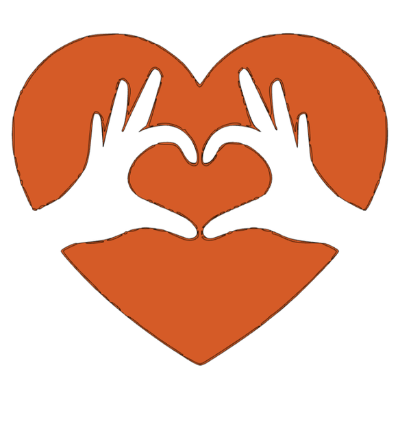 COEUR MAIN ORANGE