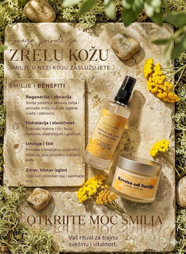 SMILJE SET - krema + tonik