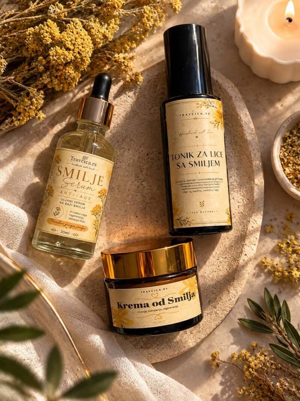 SMILJE SET - krema + tonik + serum
