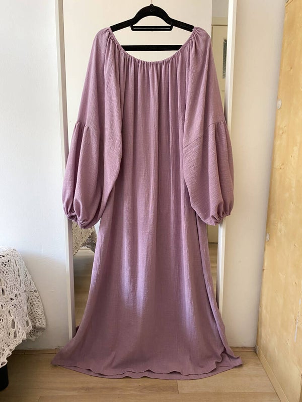 Poppy Dress lilac cotton