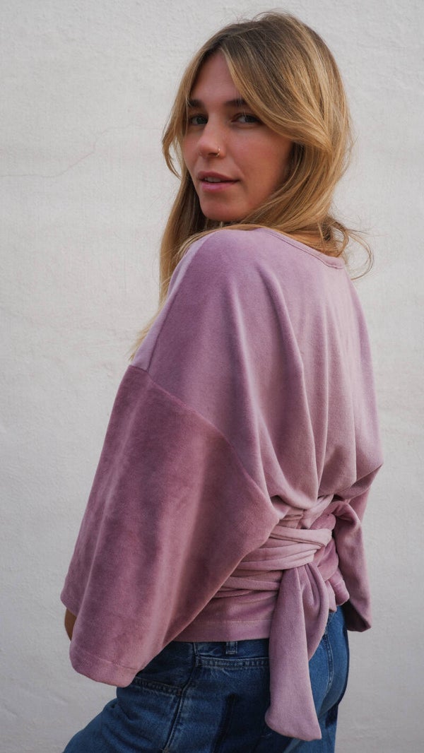 AMARA SHIRT | Velours mauve