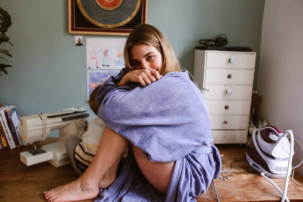 Siren Dress lila velours