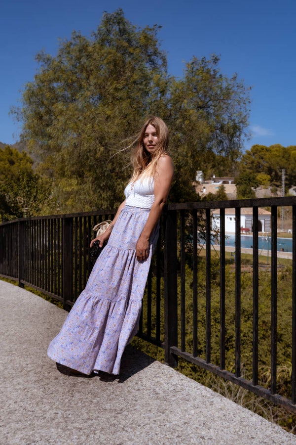 Coco Skirt floral cotton