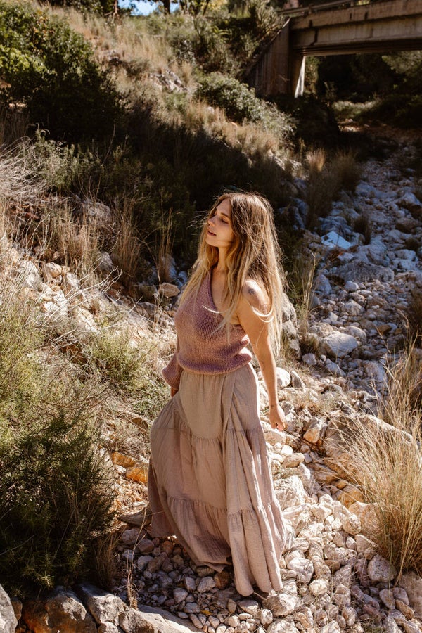 Knitted Asymmetrical  Sweater