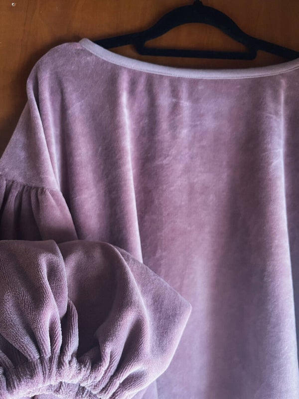 Lena Blouse mauve velvet