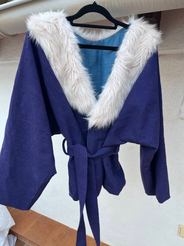 Ayla Jacket navy blue cotton